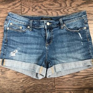 BR Factory | Distressed Denim Cuffed Shorts | sz 8